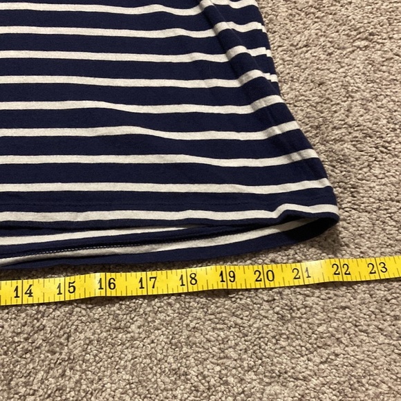 Ann Taylor LOFT Navy and White Striped Long Sleeve Top XL - Picture 11 of 15